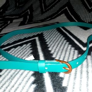 Size 6 Turquoise belt with Bronze Buckle